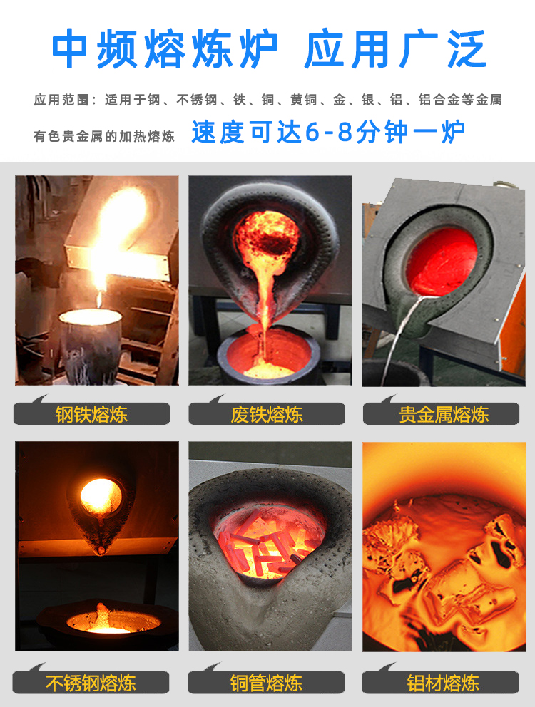 顶出升降式熔炼炉 中小型中频熔炼电炉 (图3)