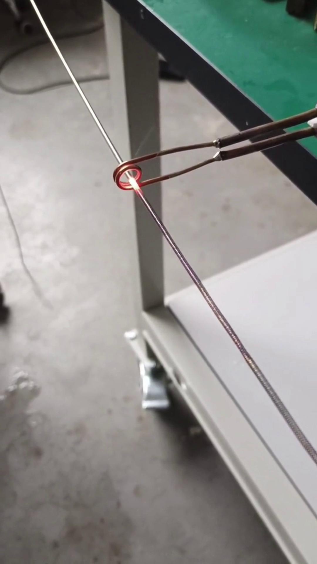 钢丝铜线在线退火热处理用超高频9.1成人免费看片加热设备 220V功率6KW的超高频加热机