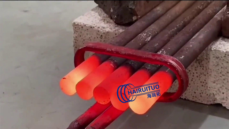 手持式高频加热机在同时加热五根棒料时，有哪些优势？