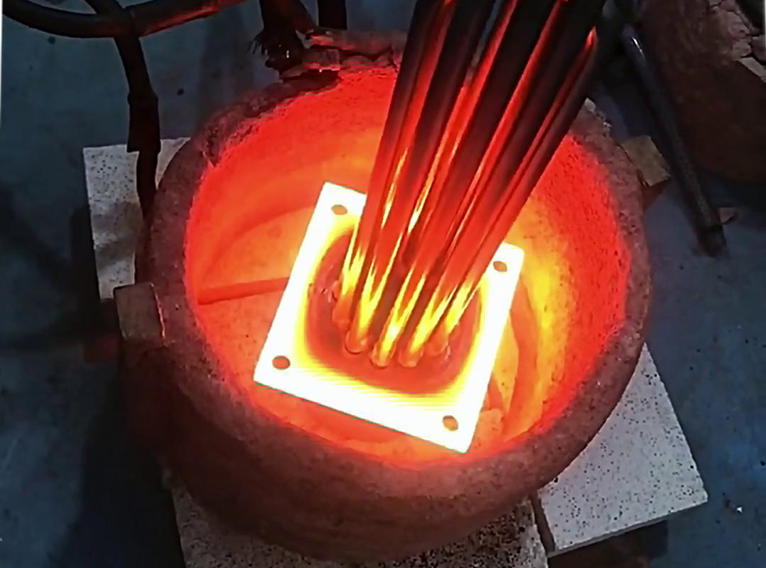 高难度发热铜管焊接测试，高频钎焊方式也不保证成功