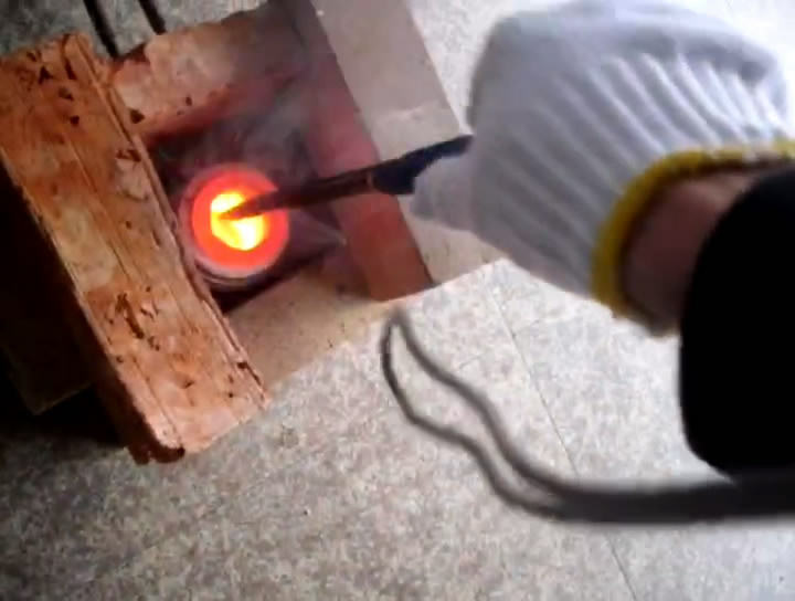 高频熔炼炉，锡熔炼试验