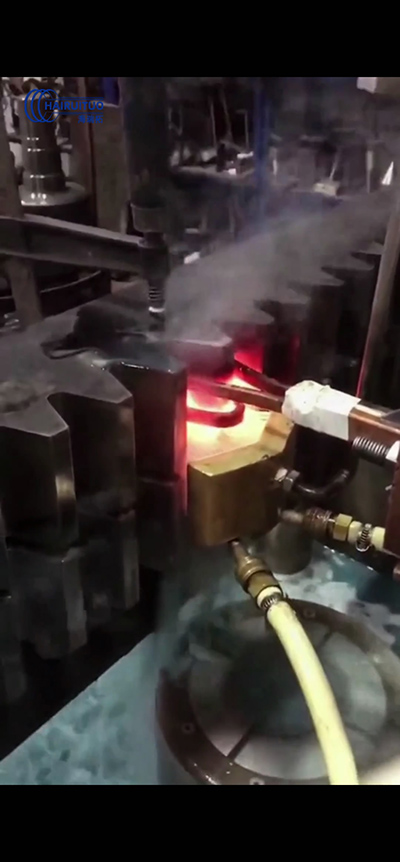 齿轮淬火，用高频淬火机